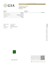 Natural Green Tourmaline – Certified by GIA | 1.60 Carats | Report No. 6481398365
